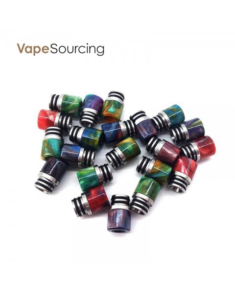 SS&Resin Drip tip Wide Bore 510 Thread