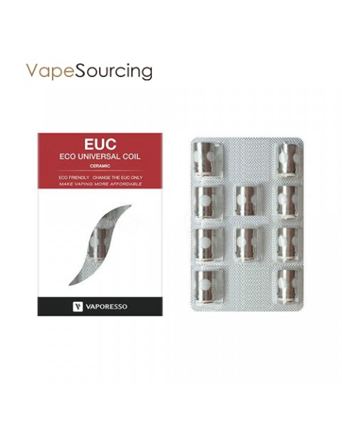 Vaporesso Ceramic EUC Coil -0.5ohm (5pcs/pack) For Estoc/Target Pro/ORC/Gemini Tank