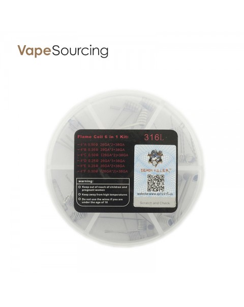 LTQ Vapor Demon Killer SS316 6 in 1 Flame Coil