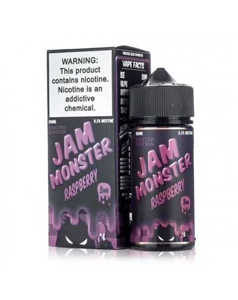 Jam Monster Raspberry Limited Edition Vape E-juice 100ml