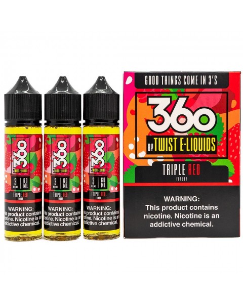 Twist 360 Triple Red E-Juice (3x60ml)