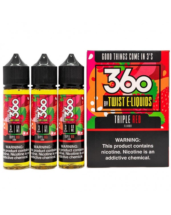 Twist 360 Triple Red E-Juice (3x60ml)