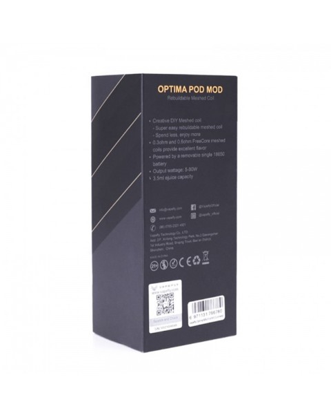 Vapefly Optima Pod Mod Kit 80W Single 18650 Battery