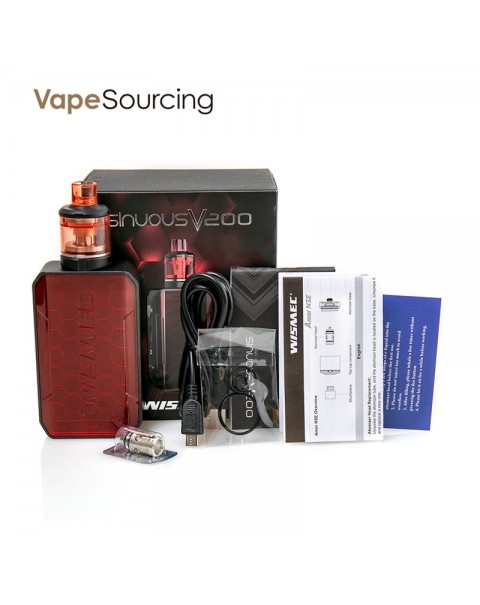 WISMEC SINUOUS V200 Kit 200W with Amor NSE Tank