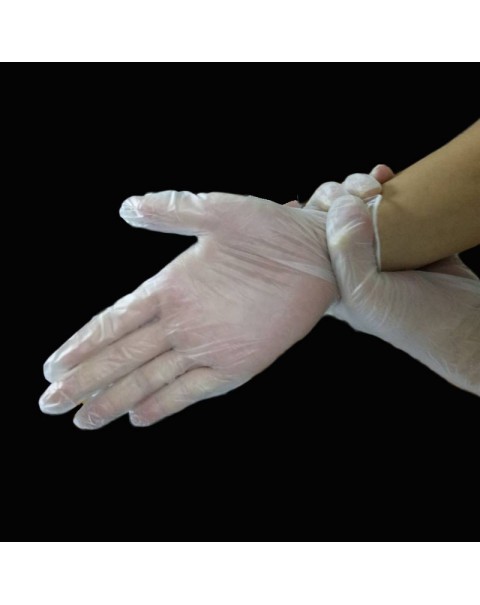 Disposable Transparent PVC Gloves (100pcs/pack)