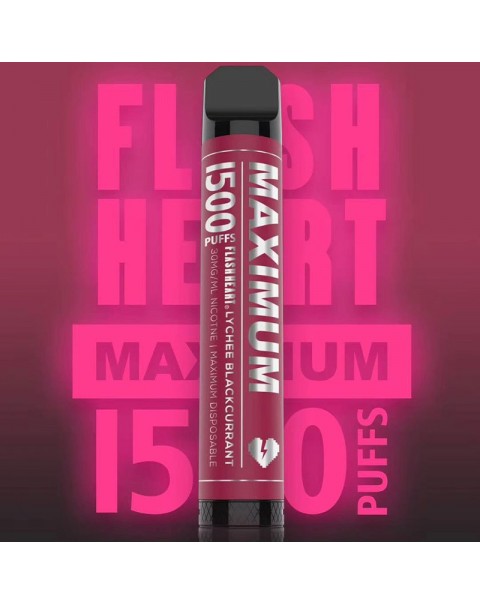 Flash Heart Maximum Disposable Vape Device 1500 Puffs 5.5ml