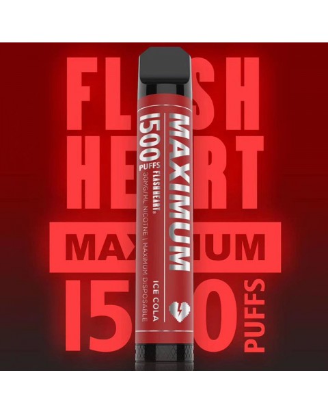 Flash Heart Maximum Disposable Vape Device 1500 Puffs 5.5ml