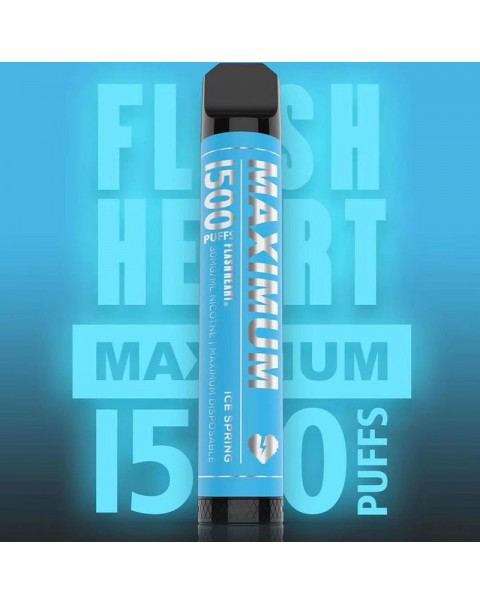 Flash Heart Maximum Disposable Vape Device 1500 Puffs 5.5ml