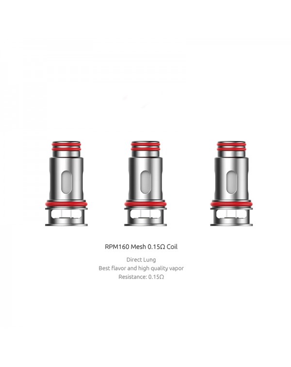 SMOK RPM160 Replacement Mesh Coil 0.15ohm (3pcs/pa...