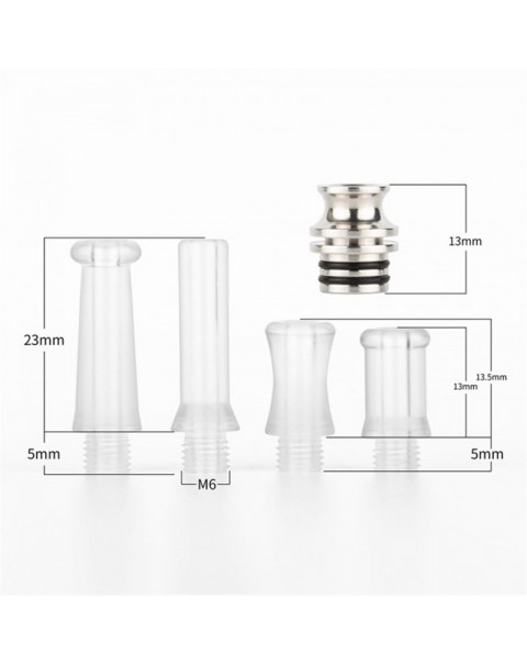 Reewape T1 Resin 510 Drip Tip Mouthpiece Kit