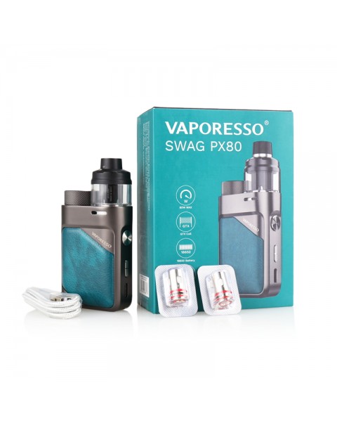 Vaporesso Swag PX80 Pod Mod Kit 80W External 18650 Battery